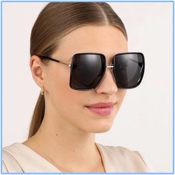 NWT Authentic Fendi Oversized Square Sunglasses Black - Picture 3 of 12